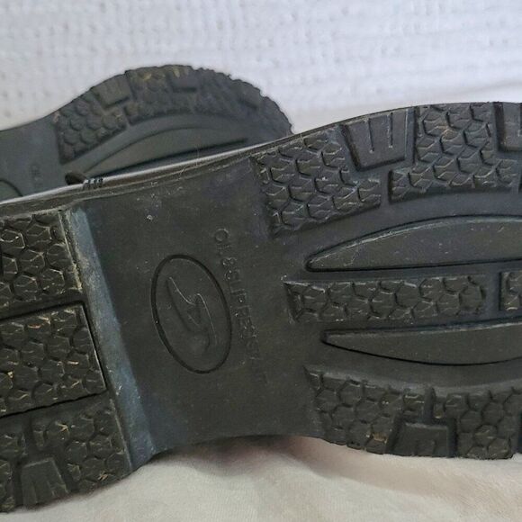 Dr. Scholl's Leather Sz 8 1/2 W Work Shoes Men's Paul Black Slip & Oil Resistant - Picture 9 of 15